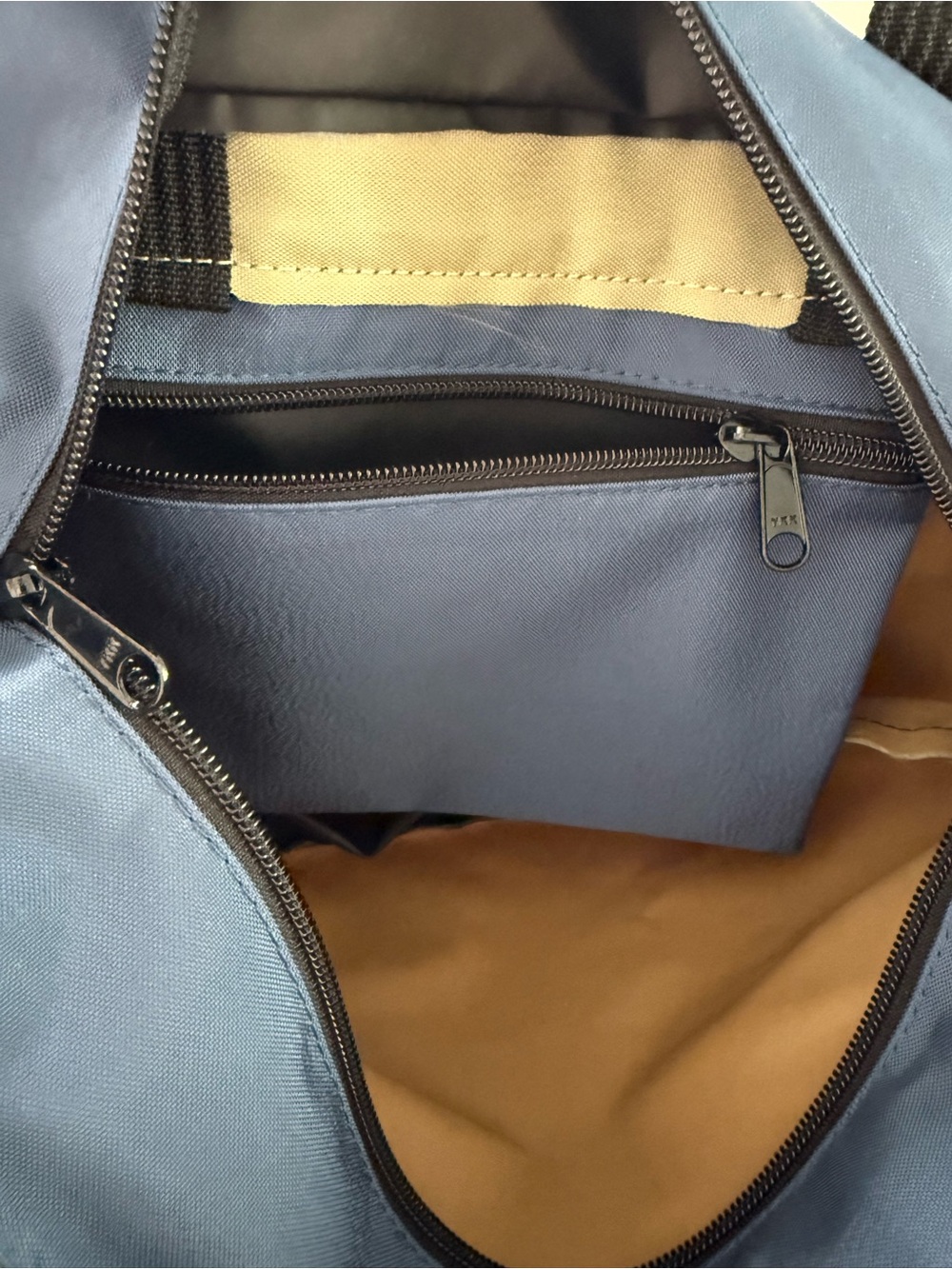 Herve Chapelier olive green nylon boat-shaped tote bag - Picture 4 of 5
